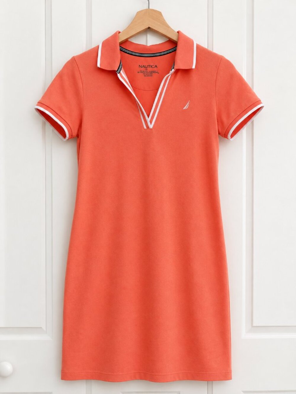 Nautica Coral Polo Dress - Small